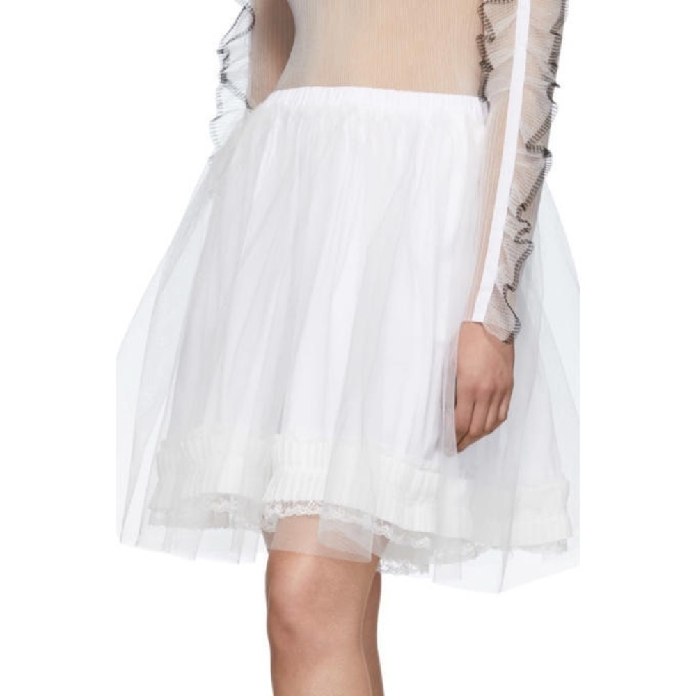 NWT Maison Margiela Tulle Lace Bloomer Shorts Skirt White Poofy Sz 36